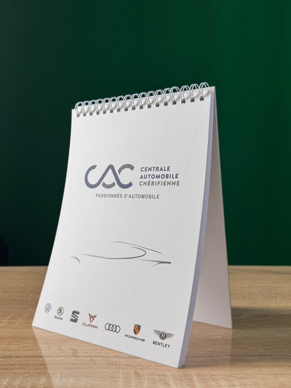 Carnet chevalet publicitaire relié spirale — 7DaysPrint